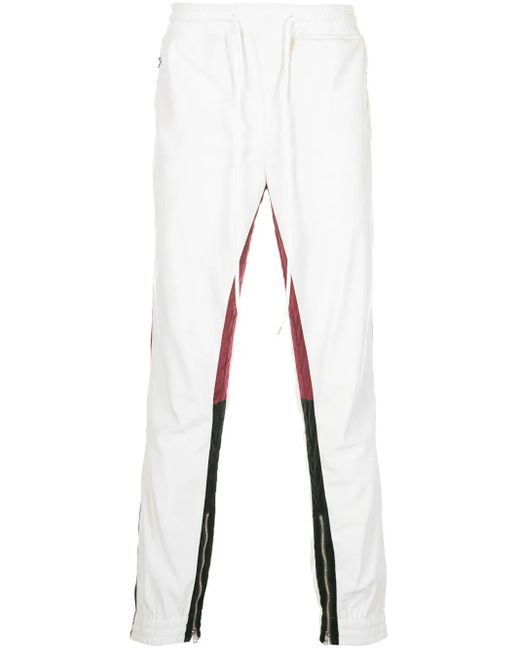 God's Masterful Children White Retro Tapered Trousers for men