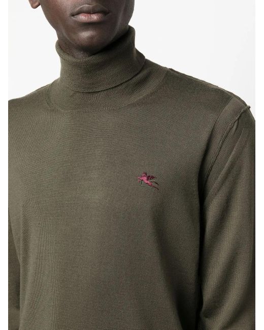 Pull À Logo Brodé Etro pour homme en coloris Green