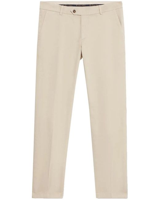 Brooks Brothers Natural Slim-Cut Cotton Chinos for men