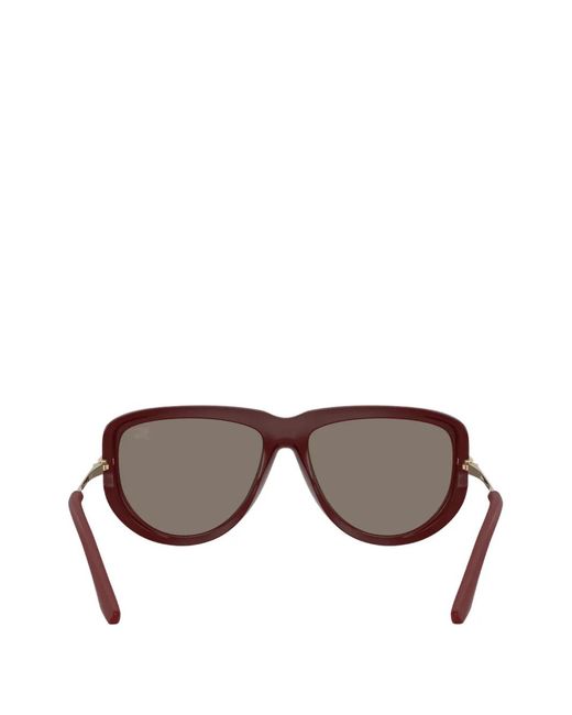Burberry Gray Pilot-Frame Sunglasses