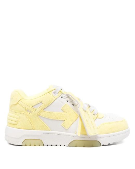 Off-White c/o Virgil Abloh Yellow Arrow-Motif Sneakers