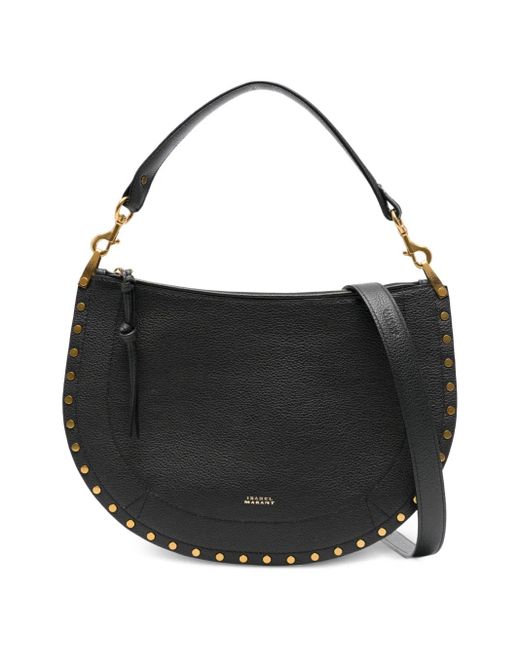 Isabel Marant Oskan Half Moon Shopper Met Studs in het Black
