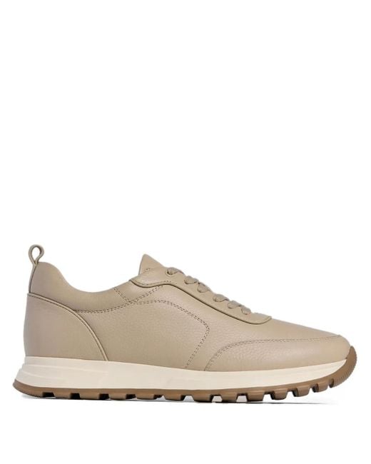 12 STOREEZ Brown Leather Sneakers
