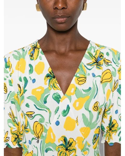 Diane von Furstenberg White Jemma Midi Dress