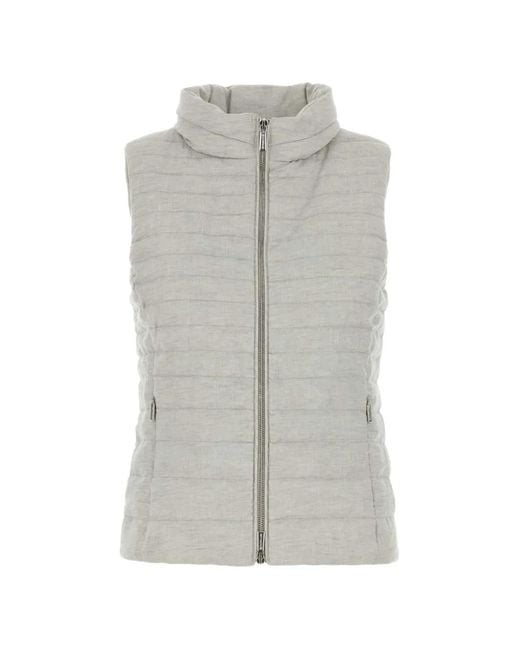 Moorer Gray Villan Sleeveless Down Jacket