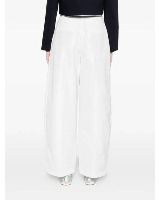 Maje White Balloon Suit Trousers