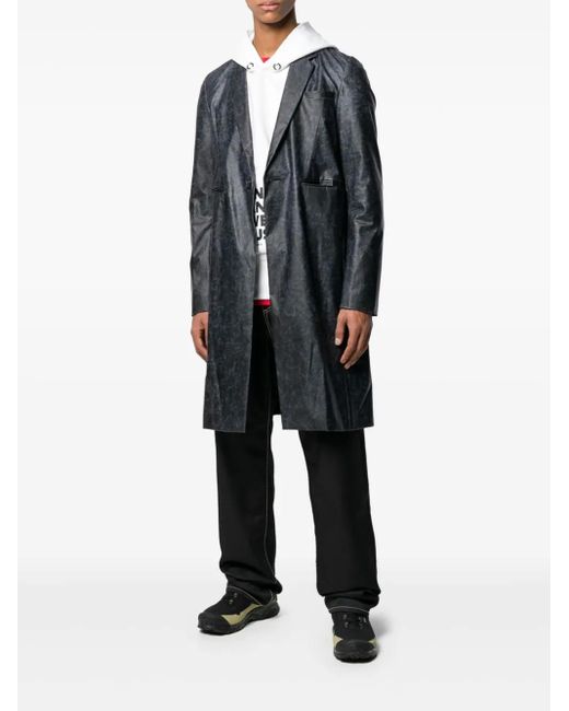Undercover Black Single-Breasted Coat for men