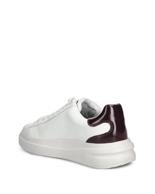 Guess White Elbina Lace-Up Sneakers
