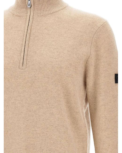 Peuterey Natural Half-Zip High-Neck Sweater for men