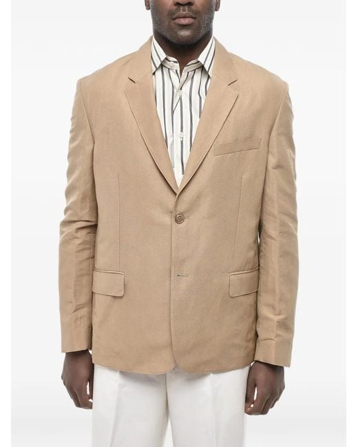 Givenchy Natural Single-Breasted Flap-Pocket Blazer for men