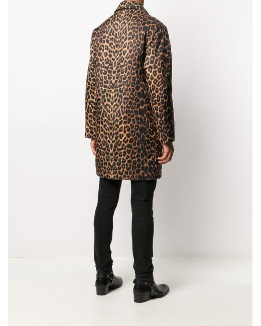 Saint Laurent Mantel mit Leoparden-Print in Braun für Herren | Lyst AT