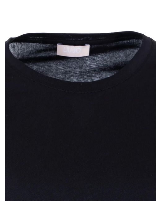 Liu Jo Blue Embellished T-Shirt