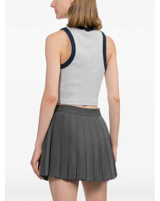 AAPE BY A BATHING AP Blue Logo Embroidered Tank Top