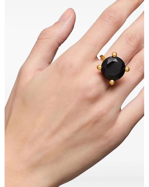Tous オニキス リング Black