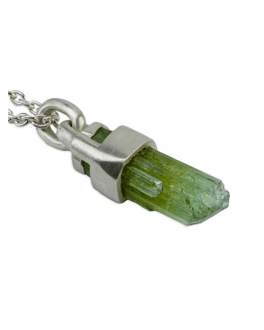 Parts Of 4 Green Sterling Talisman Verdite Necklace