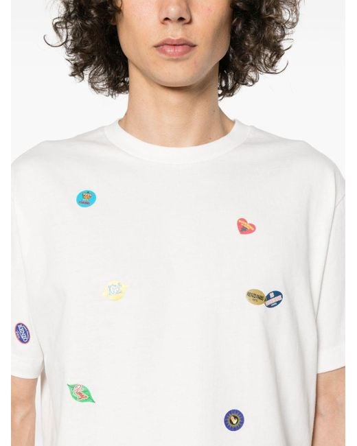 KENZO White ' Fruit Stickers' Cotton T-shirt for men