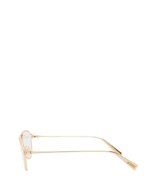 Jacquemus Natural Pilot-Frame Glasses