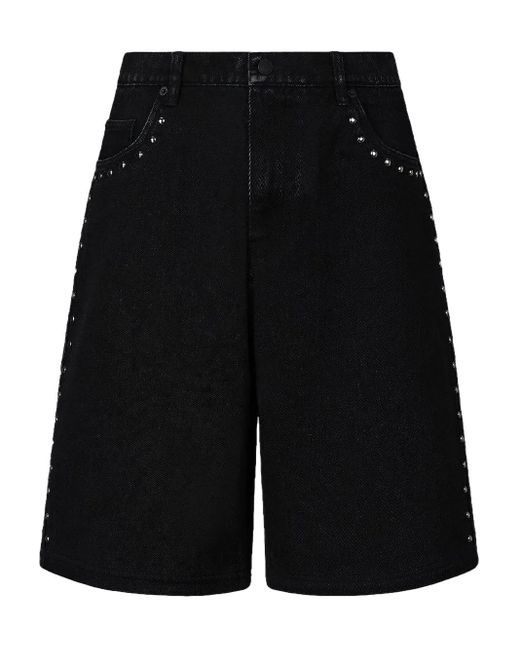 Pleasures Black X Daft Punk Lucky Denim Shorts for men