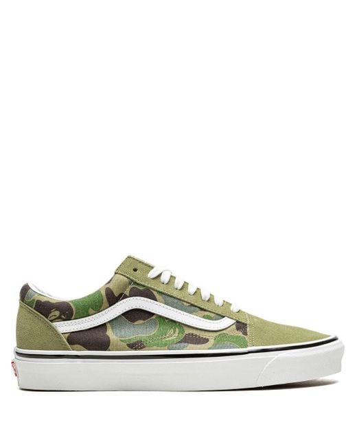 Vans Old Skool Camouflage-print Trainers in Green for Men | Lyst