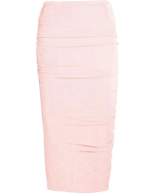 SER.O.YA Pink Julia Midi Skirt