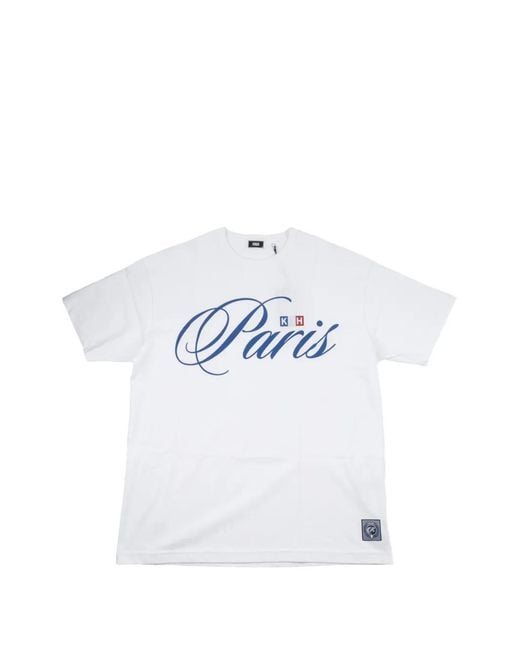 Kith White Logo Script T-Shirt for men