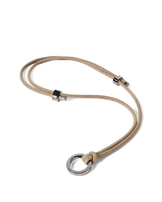 Brunello Cucinelli Metallic Alcantara Glasses Cord With Monili