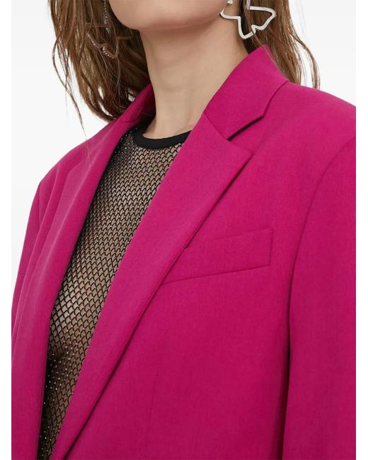 Moschino Pink Button Single-Breasted Blazer