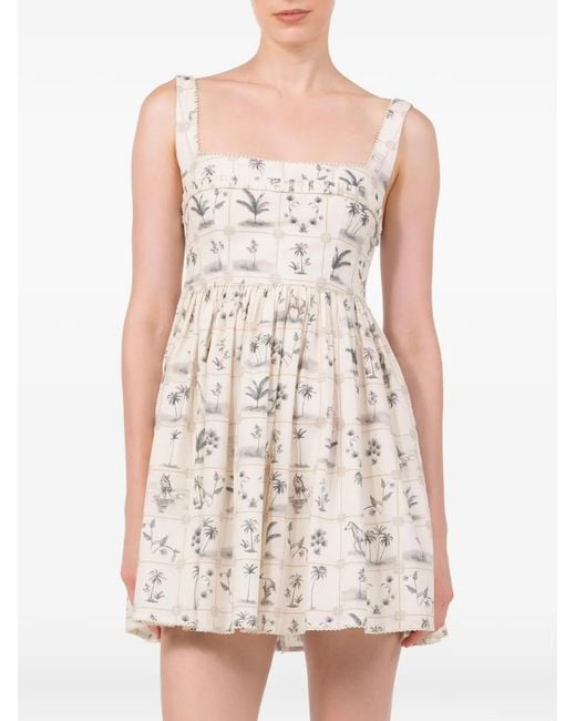 Agua Bendita White Barbara Arena Mini Dress