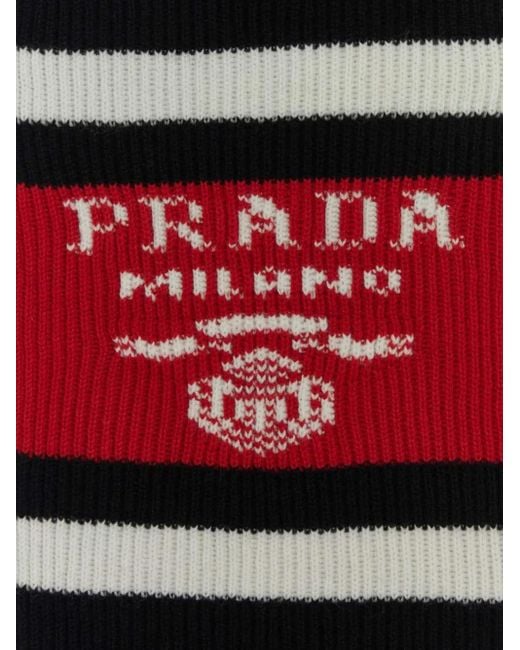 Prada Black Cashmere Scarf for men