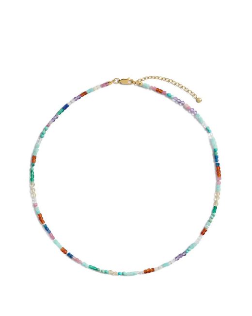 Monica Vinader Metallic Freedom Beaded Gemstone Necklace