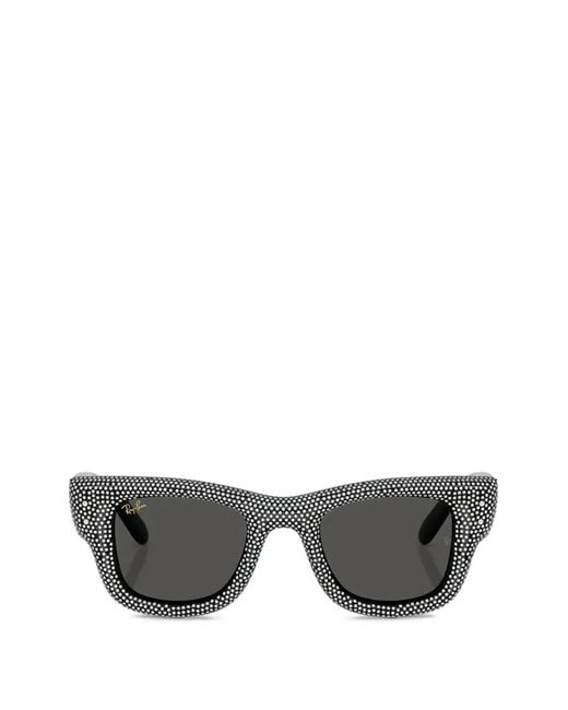 Ray-Ban Gray X A$Ap Rocky Wayfarer Puffer Sunglasses