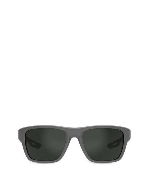 Bolle Gray Airdrift Rectangle-Frame Sunglasses
