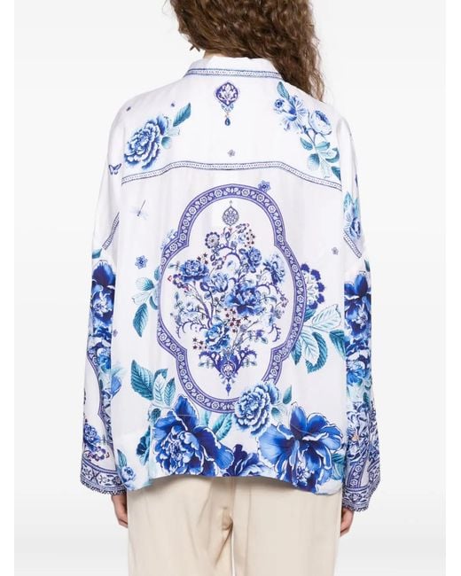 Camilla Blue A Ceramic Garden Blouse