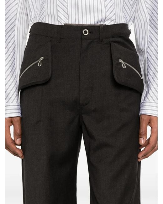 メンズ Kiko Kostadinov Komlo ジップ パンツ ブラック | Lyst