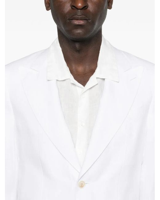 Caruso White Aida Single-Breasted Suit for men