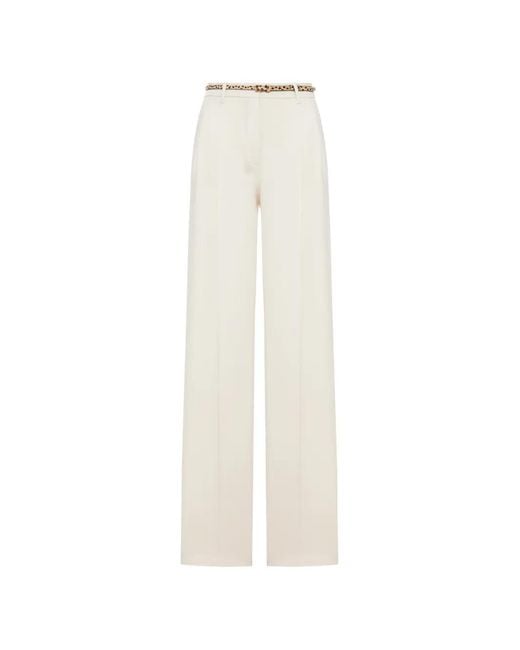 Max Mara Flared Broek in het White