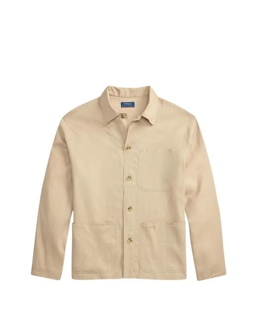 Polo Ralph Lauren メンズ ナチュラル Barton オーバーシャツ