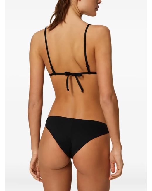 Twinset Black Brazilian-Bikinihöschen mit Logo-Verzierung
