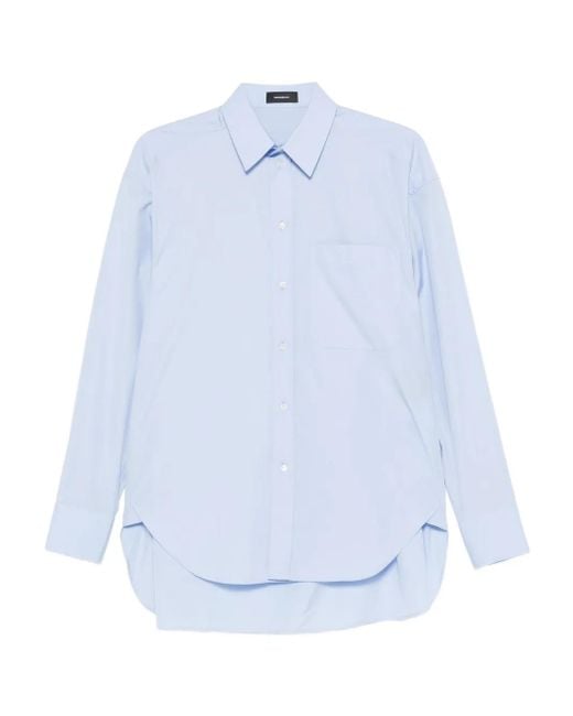 Wardrobe NYC Blue Pocket Shirt