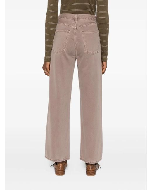 Agolde Natural Button-Fly Denim Jeans
