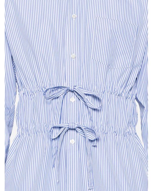 Camisa con cintura con cordones Comme des Garçons de hombre de color Blue