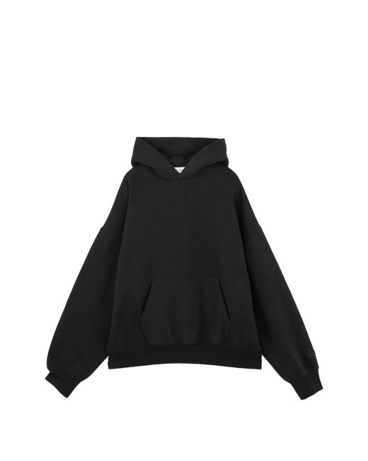 Essentials Black Classic Hoodie for men