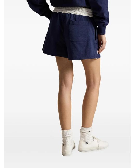 Polo Ralph Lauren Blue Wimbledon Crest Patch Rugby Shorts