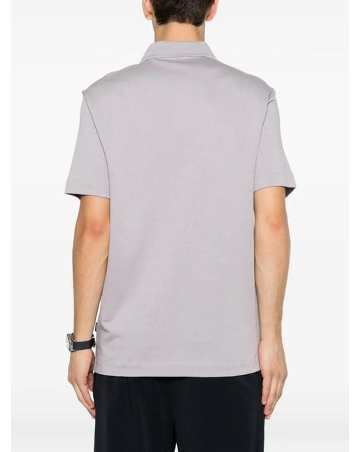 Boss Purple Short-Sleeve Polo Shirt for men