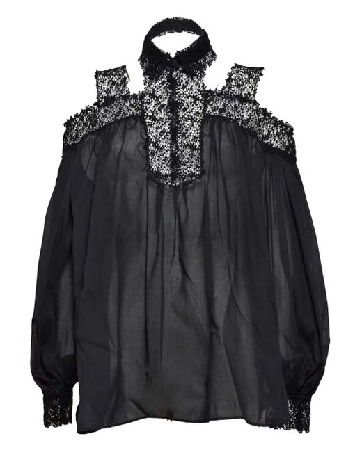 Ermanno Scervino Zijden Blouse in het Black