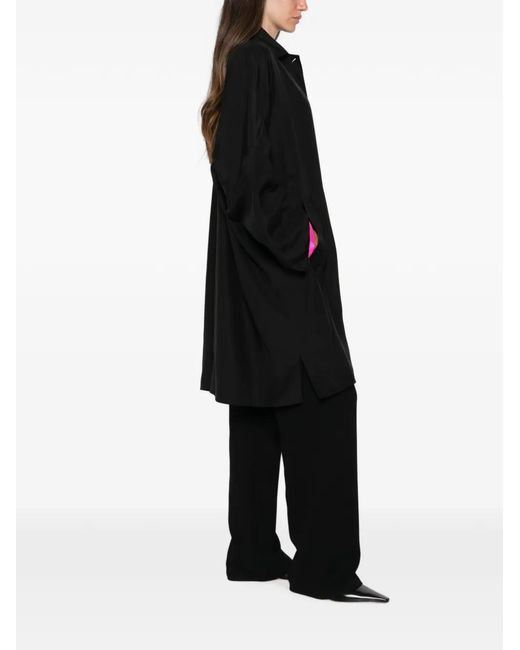The Row Black Birgit Button-Up Shirt