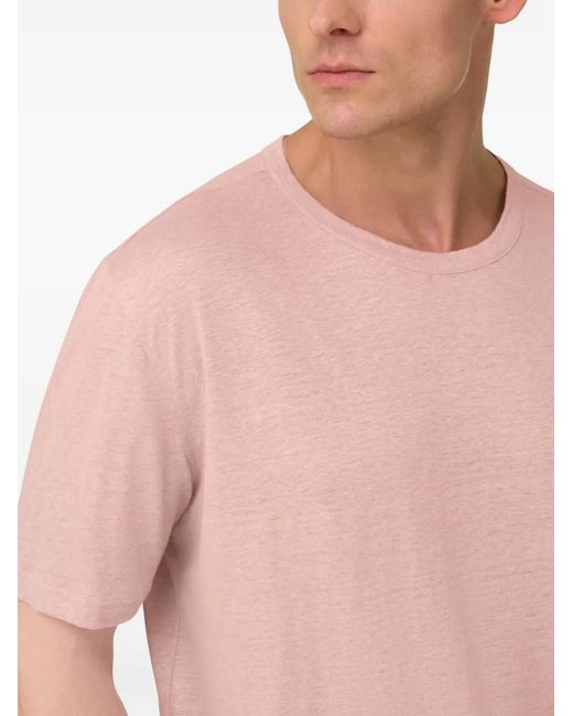 Boggi Pink Logo-Patch T-Shirt for men