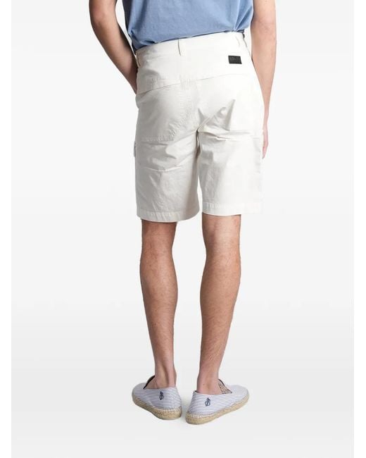 Mc2 Saint Barth White Wake Cargo Shorts for men