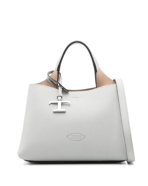 Tod's Gray Micro Handtasche Aus Leder