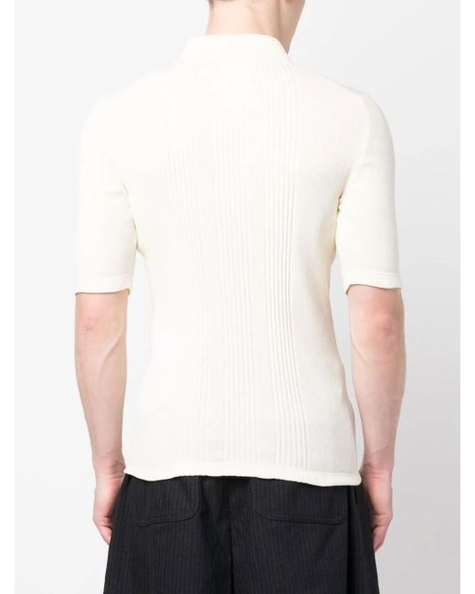 Maison Margiela White Cotton Polo Shirt for men
